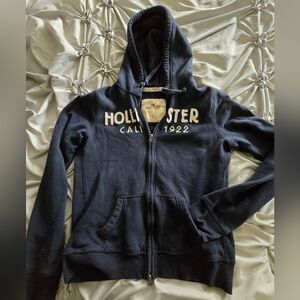 Hollister Navy Hoodie Jacket